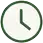 Reliable and on time icon